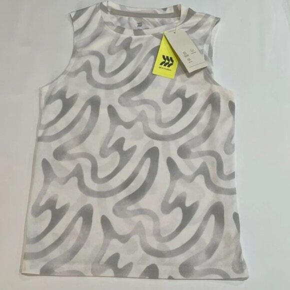 3/$15  All in Motion - Boys' White Athletic Quick-dry Sleeveless Tee - Picture 1 of 4